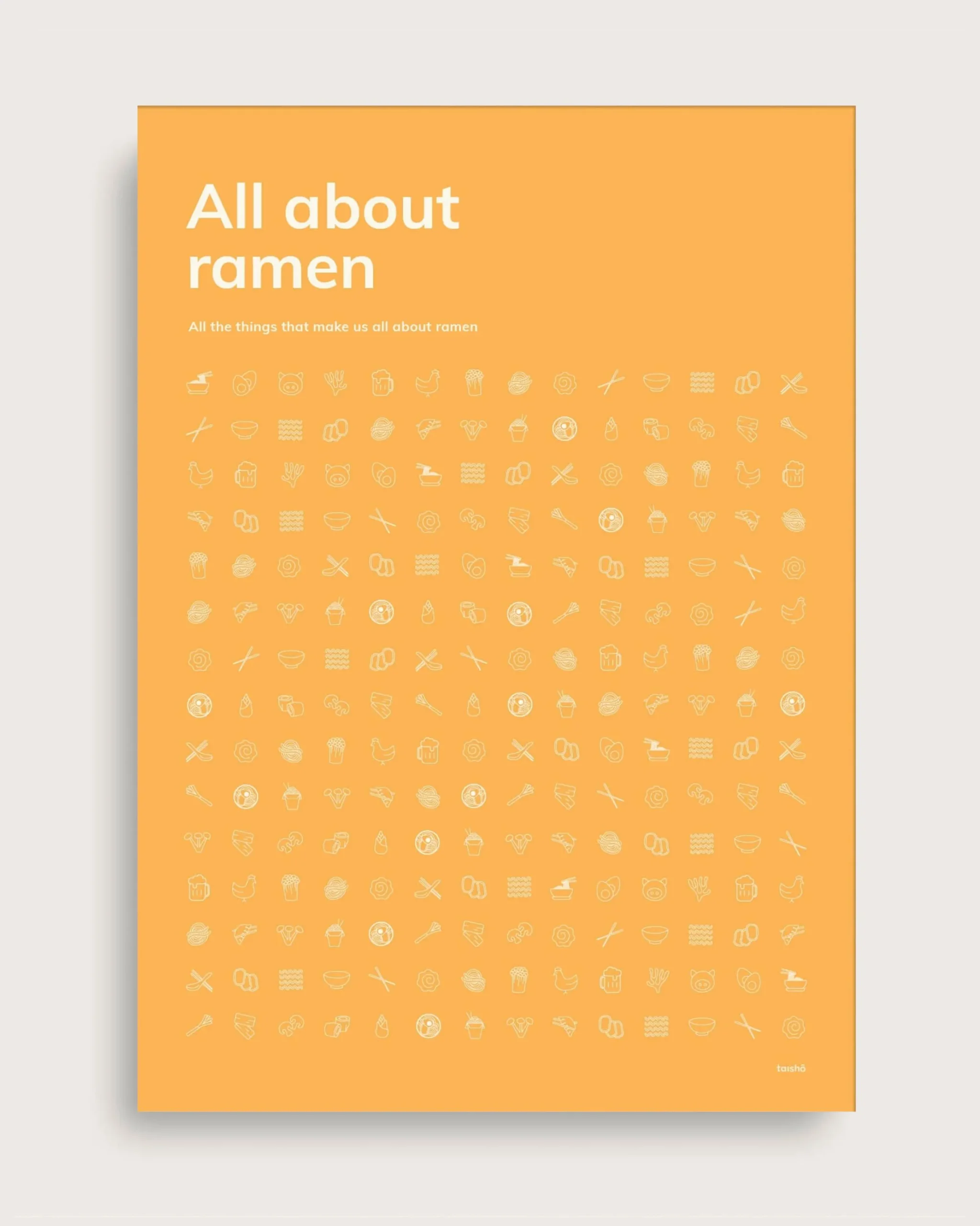 Bestsellere|Taishō - Designplakater^SERAMIKKU All About Ramen