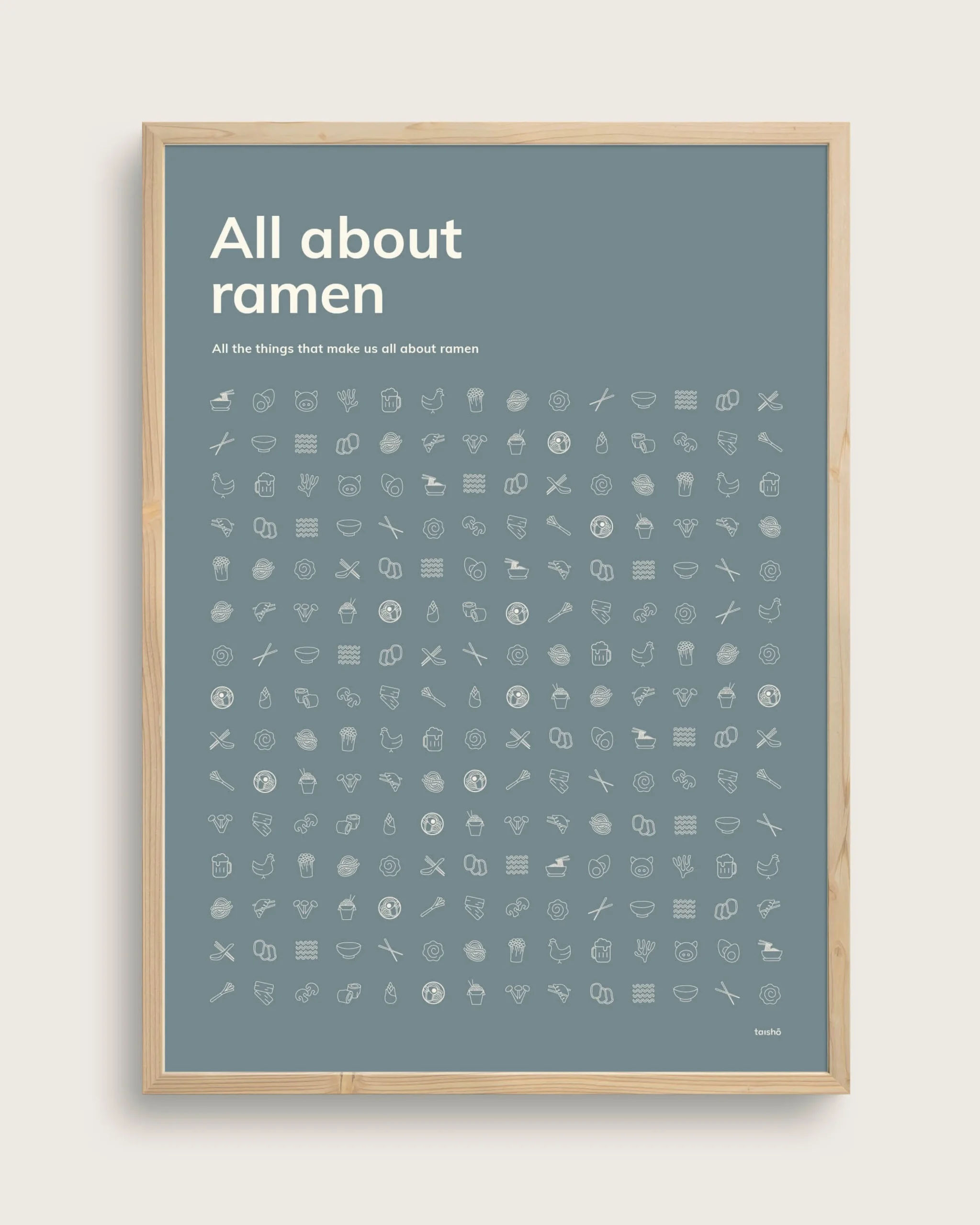Bestsellere|Taishō - Designplakater^SERAMIKKU All About Ramen