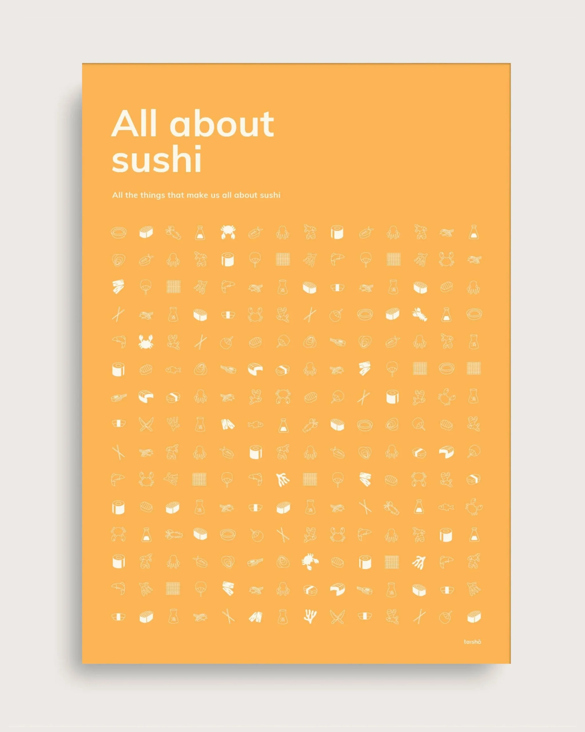 Bestsellere|Taishō - Designplakater^SERAMIKKU All About Sushi