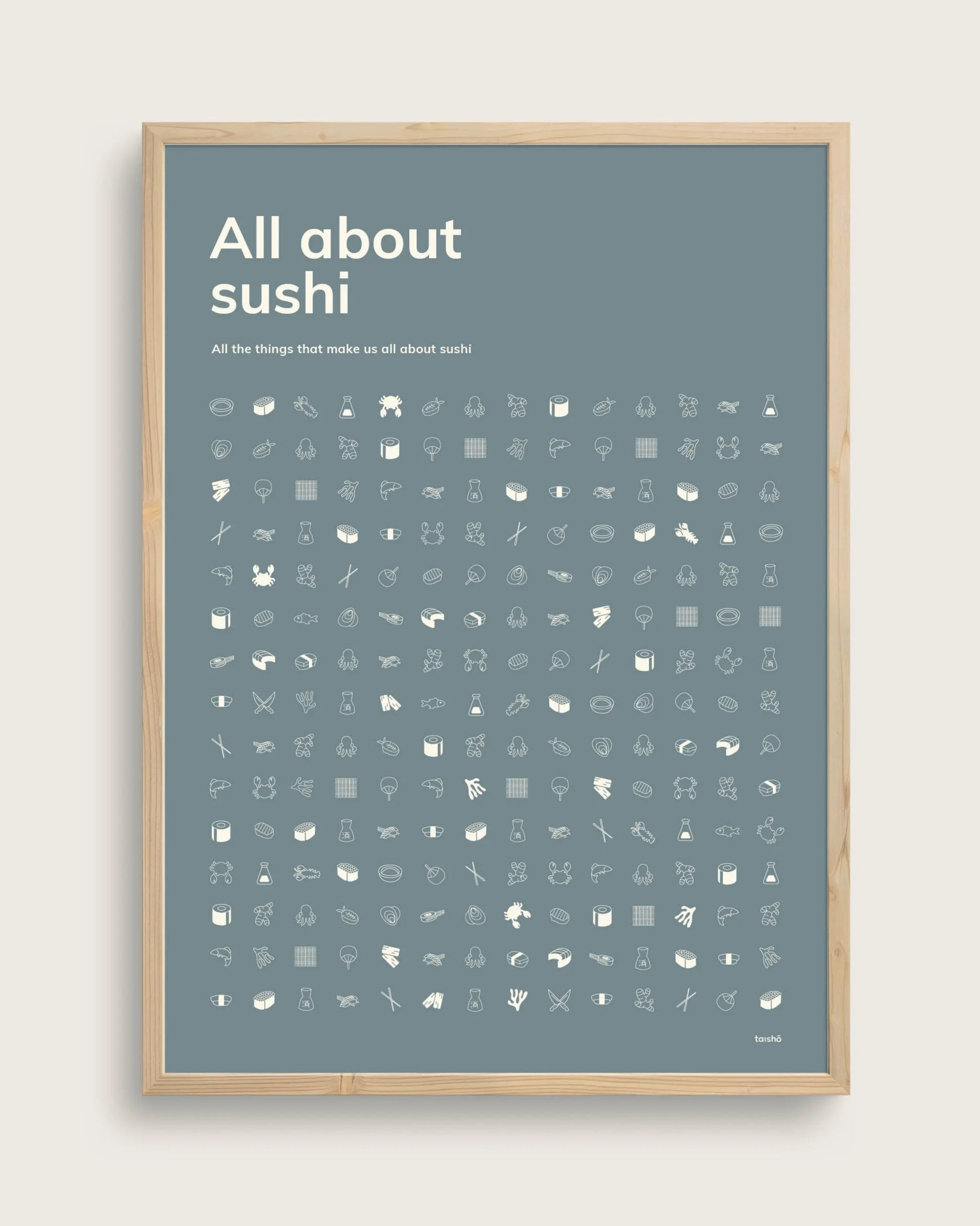 Bestsellere|Taishō - Designplakater^SERAMIKKU All About Sushi