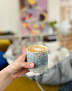 Mors Dags Gave|Krus Og Kopper (kaffe Og Te)^SERAMIKKU Blåplettet krus uden hank