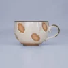 Indflyttergave|Krus Og Kopper (kaffe Og Te)^SERAMIKKU Cappuccino-krus med brune pletter