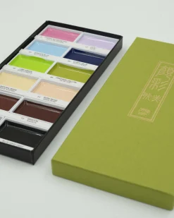 Diy, Krea Og Stationary^SERAMIKKU GANSAI TAMBI Aquarel 12 colour set 2