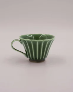 Mors Dags Gave|Krus Og Kopper (kaffe Og Te)^SERAMIKKU Grøn blomsterkop