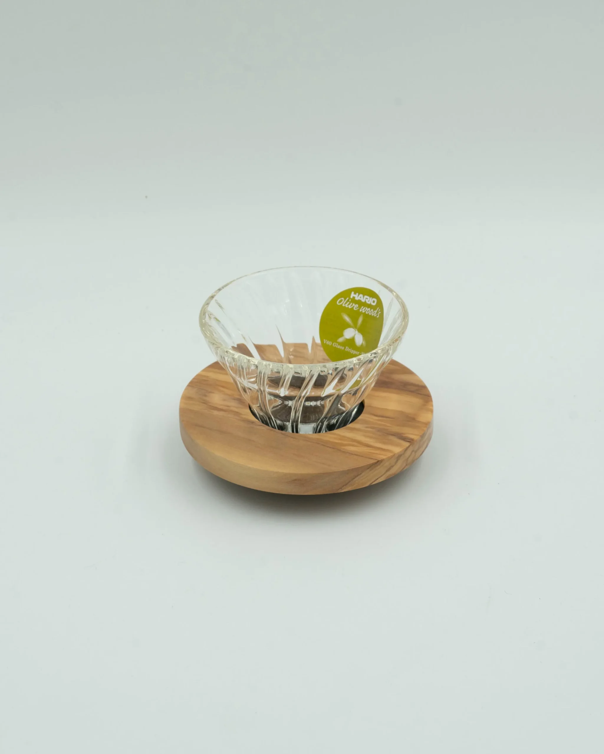 Fars Dags Gave|V60 Kaffetragte^SERAMIKKU Hario tragt i glas med oliventræ (01)