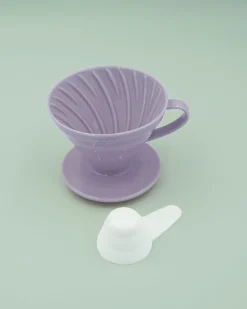 Mors Dags Gave|V60 Kaffetragte^SERAMIKKU Hario tragt i lilla porcelæn (02)