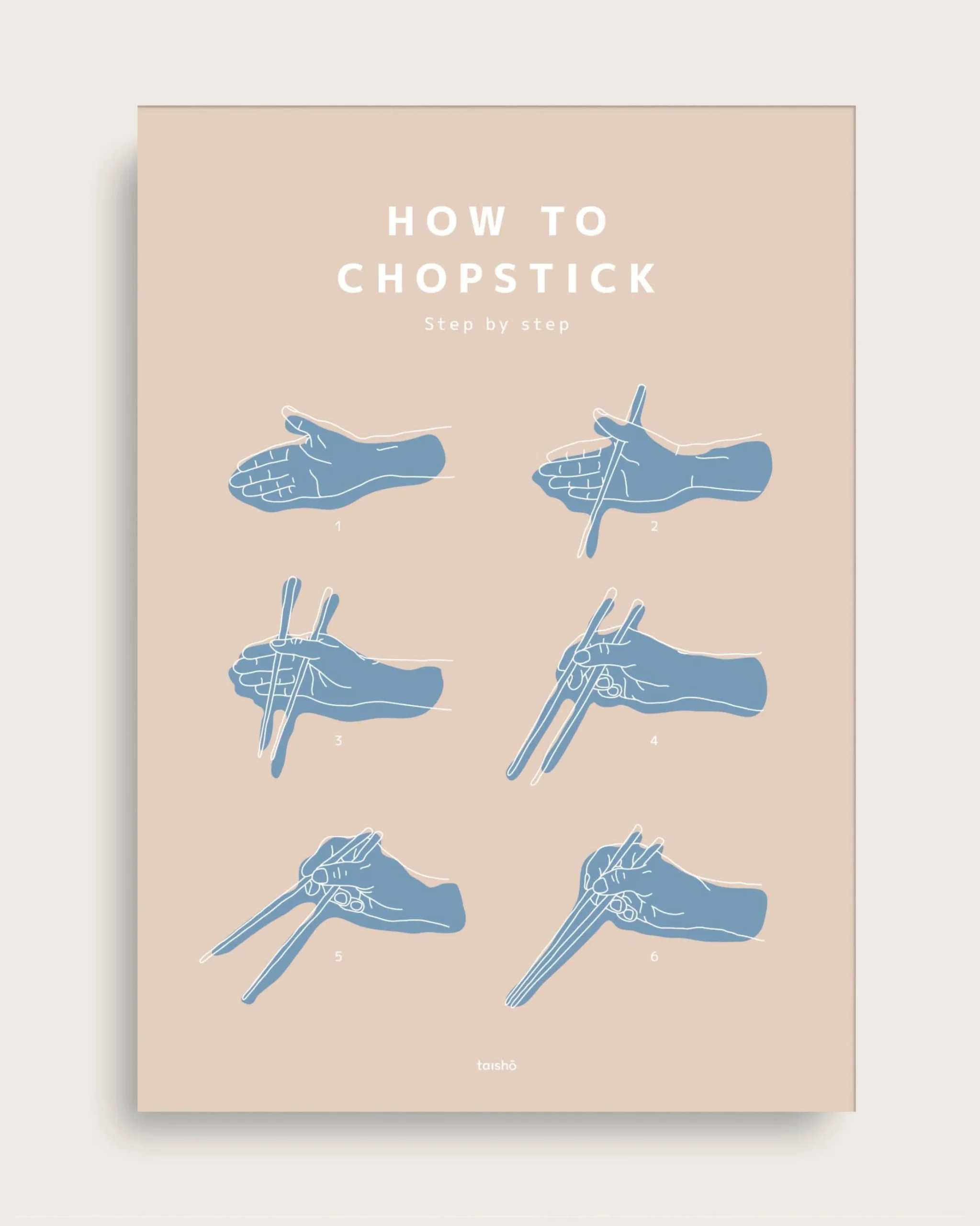 Bestsellere|Taishō - Designplakater^SERAMIKKU How to Chopstick