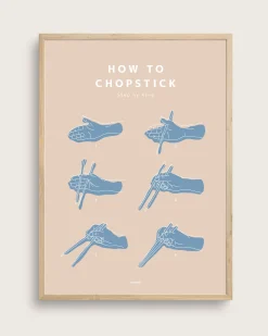 Bestsellere|Taishō - Designplakater^SERAMIKKU How to Chopstick
