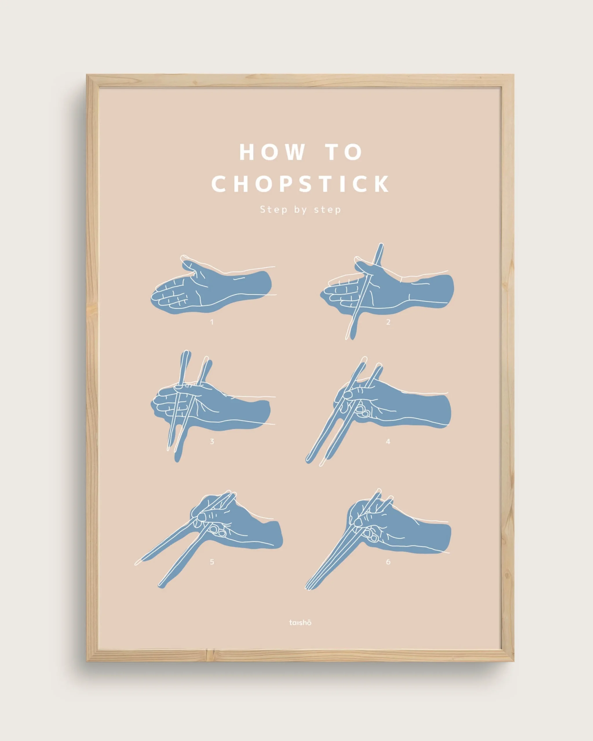 Bestsellere|Taishō - Designplakater^SERAMIKKU How to Chopstick