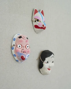 Pyntegenstande^SERAMIKKU Japansk maske (Kitsune)