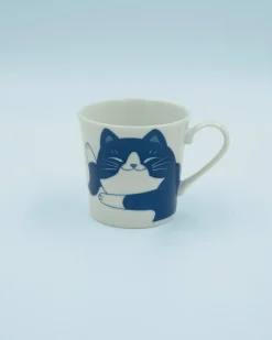 Krus Og Kopper (kaffe Og Te)^SERAMIKKU Kaffekop med kattemotiv