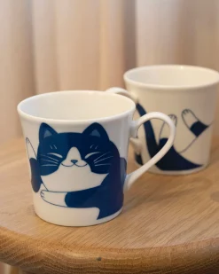 Krus Og Kopper (kaffe Og Te)^SERAMIKKU Kaffekop med kattemotiv