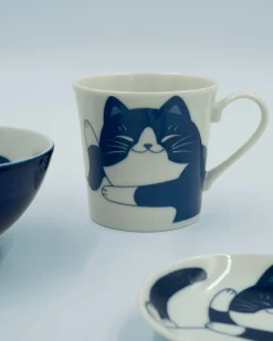 Krus Og Kopper (kaffe Og Te)^SERAMIKKU Kaffekop med kattemotiv