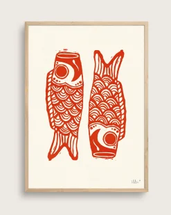 Fars Dags Gave|Bryllupsgave^SERAMIKKU Koinobori (linoleumstryk)
