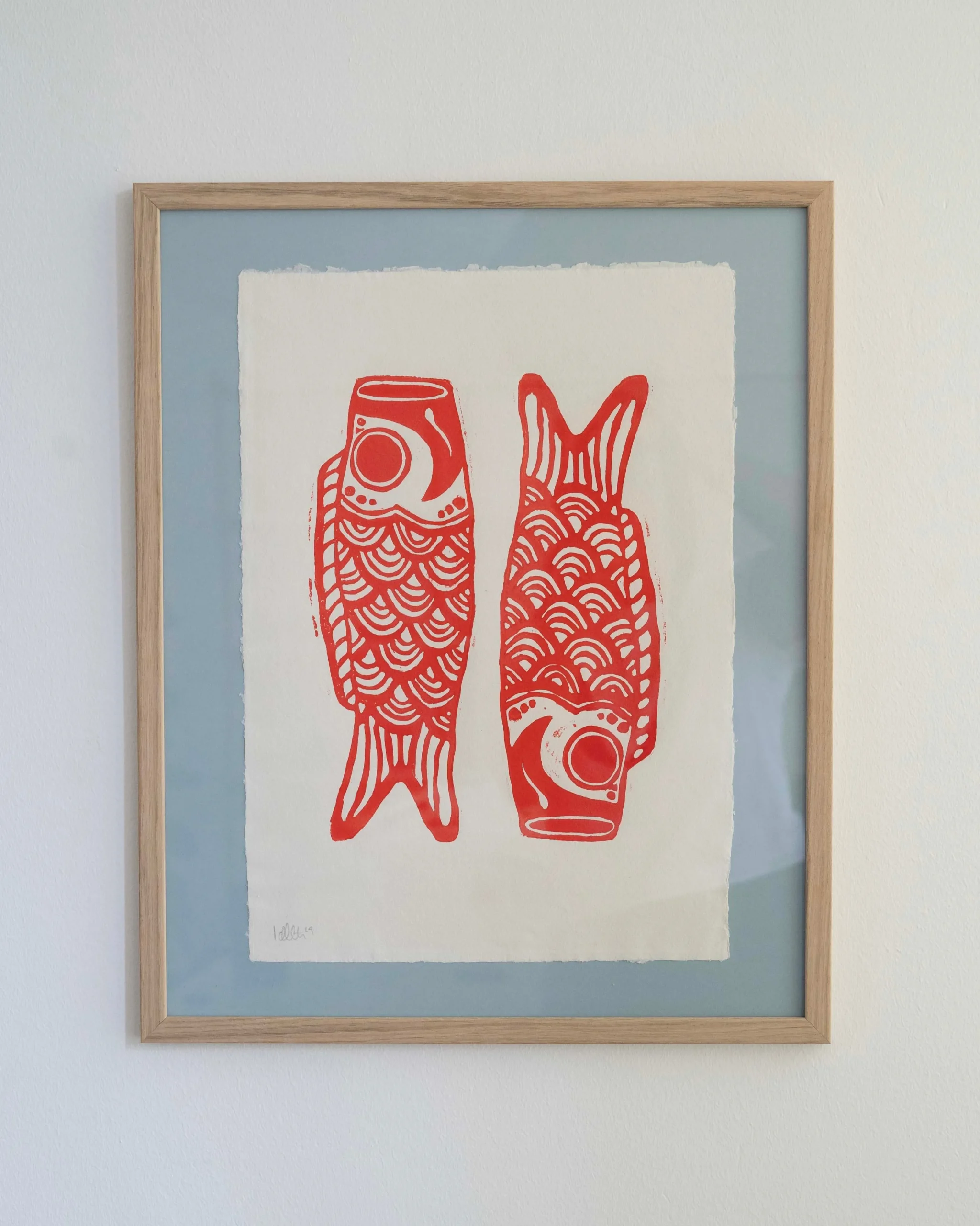 Fars Dags Gave|Bryllupsgave^SERAMIKKU Koinobori (linoleumstryk)