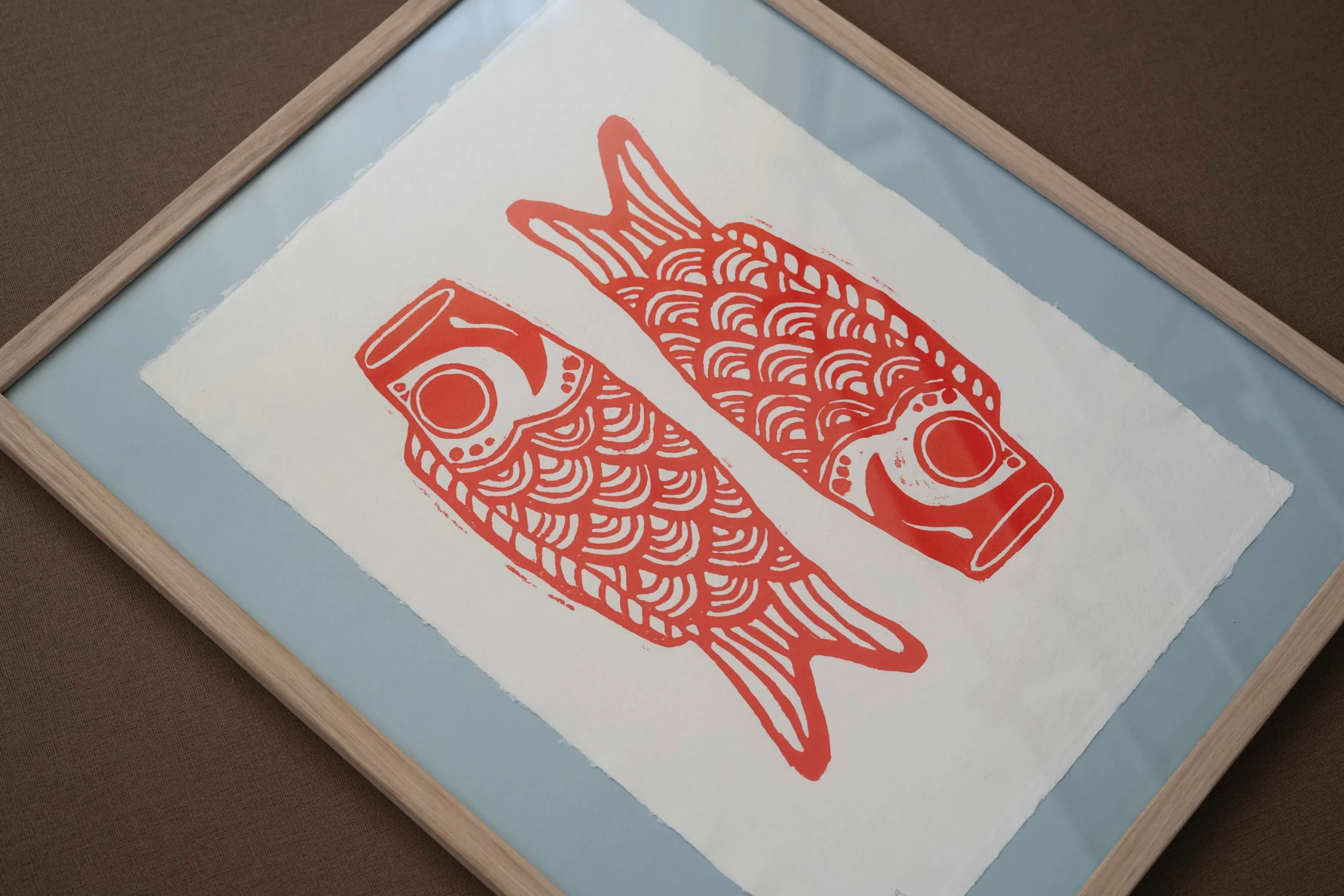 Fars Dags Gave|Bryllupsgave^SERAMIKKU Koinobori (linoleumstryk)