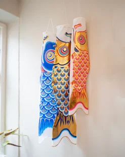 Koinobori - Japansk Karpevimpel|Pyntegenstande^SERAMIKKU Koinobori vimpel 80 cm (blå)