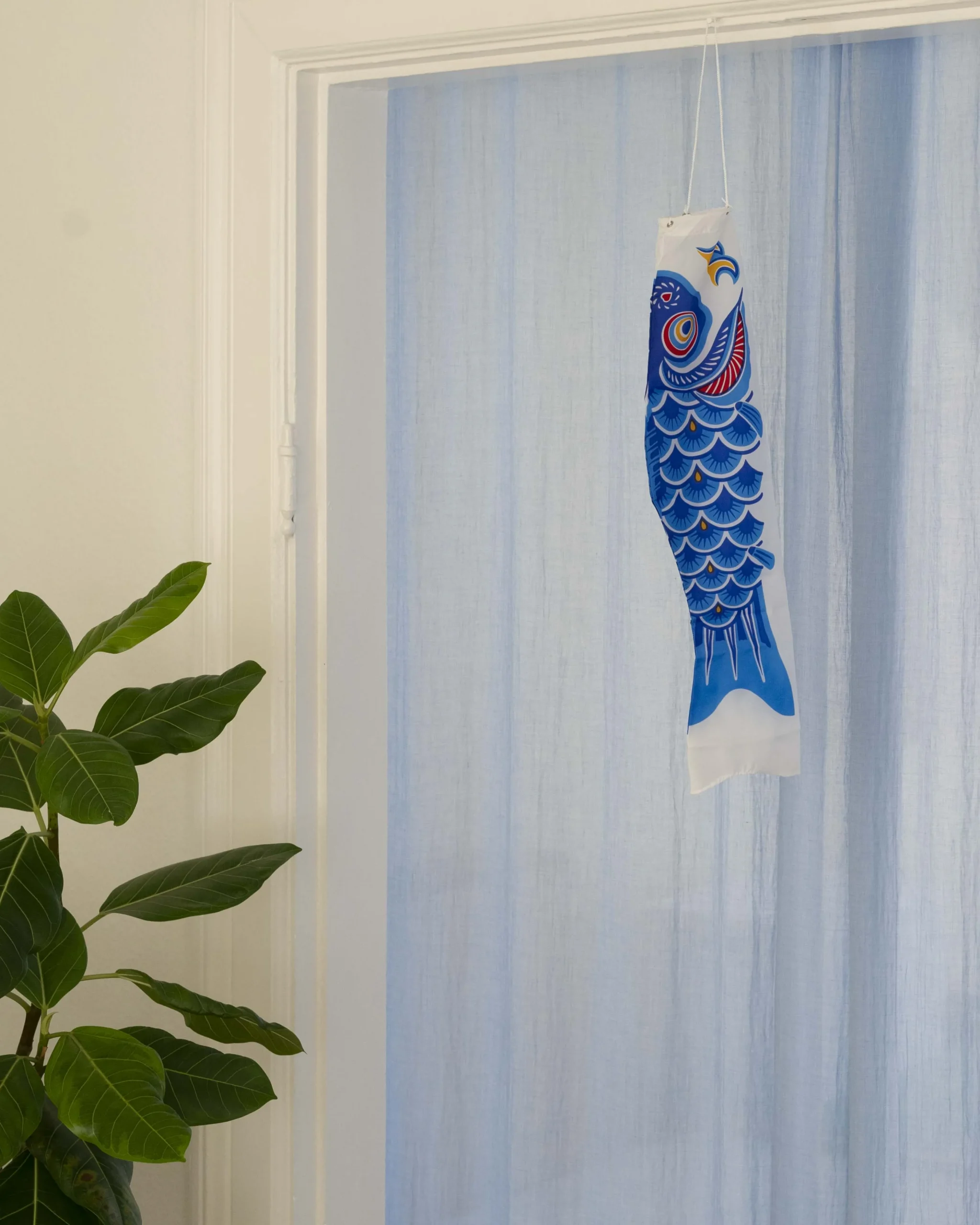 Koinobori - Japansk Karpevimpel|Pyntegenstande^SERAMIKKU Koinobori vimpel 60 cm (blå)