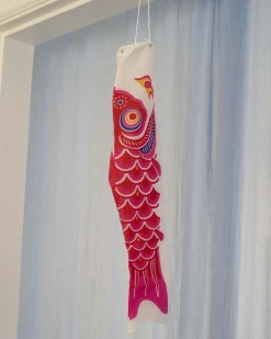 Koinobori - Japansk Karpevimpel|Pyntegenstande^SERAMIKKU Koinobori vimpel 60 cm (pink)