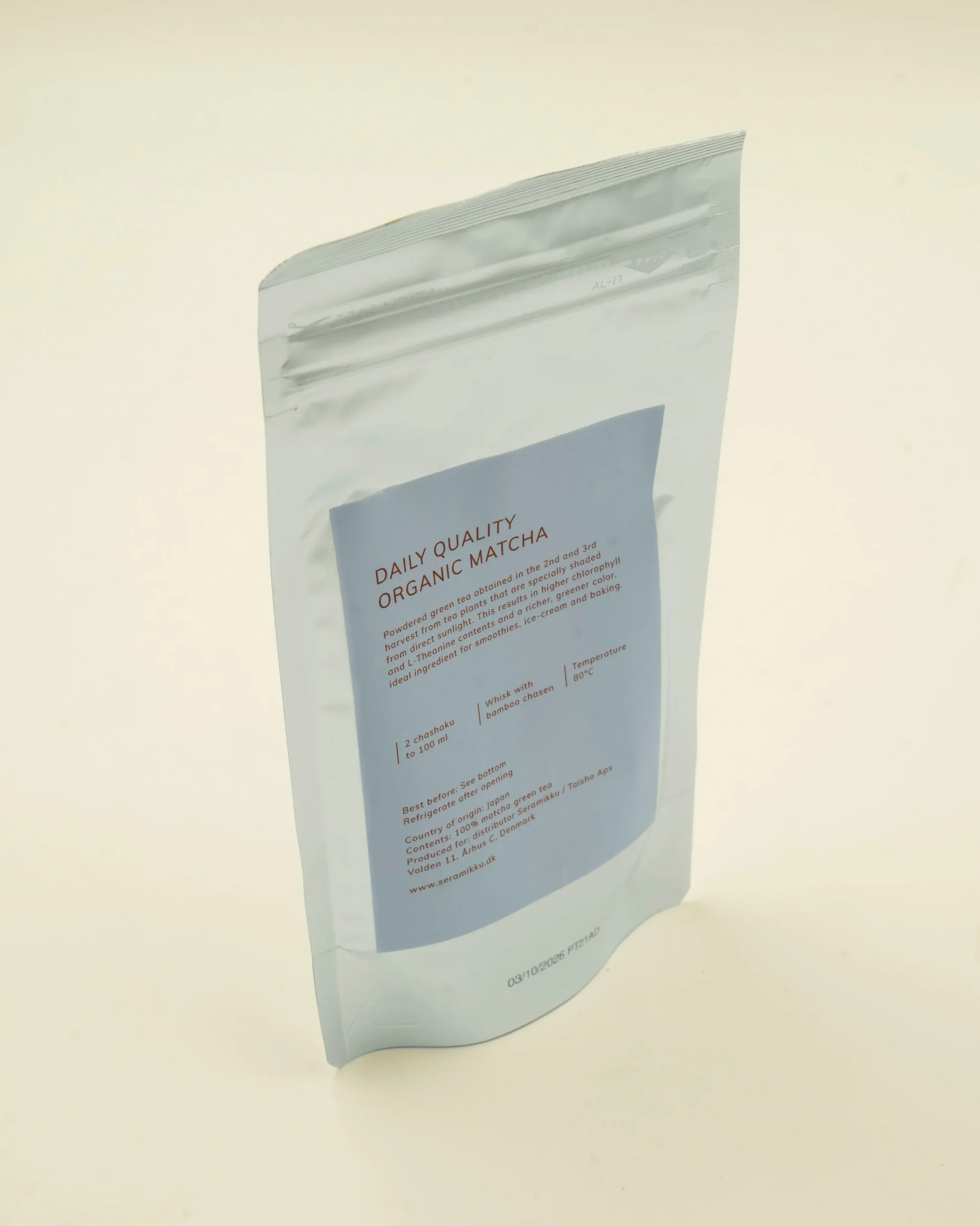 Mad & Delikatesser|Matchapulver^SERAMIKKU Økologisk matchapulver 'daily' - 100g