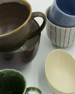 Mellem Skåle (matcha, Ris, Morgenmad)^SERAMIKKU Lille aflang beige skål
