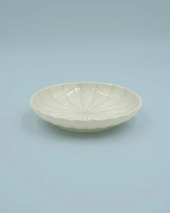 Tallerkener (kage, Frokost, Middag)^SERAMIKKU Lille beige tallerken med striber