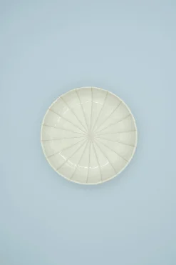 Tallerkener (kage, Frokost, Middag)^SERAMIKKU Lille beige tallerken med striber