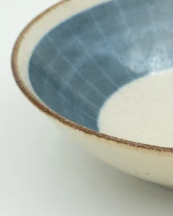 Tallerkener (kage, Frokost, Middag)^SERAMIKKU Lille, dyb tallerken med blåt mønster