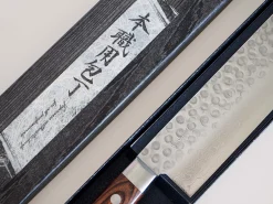 Mahogni Skaft^SERAMIKKU Nakiri kniv | 16,5 cm | Mahogni