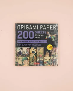 Bøger Om Japan|Diy, Krea Og Stationary^SERAMIKKU Origami papirblok med japansk have motiver (200 ark- 21x21 cm)