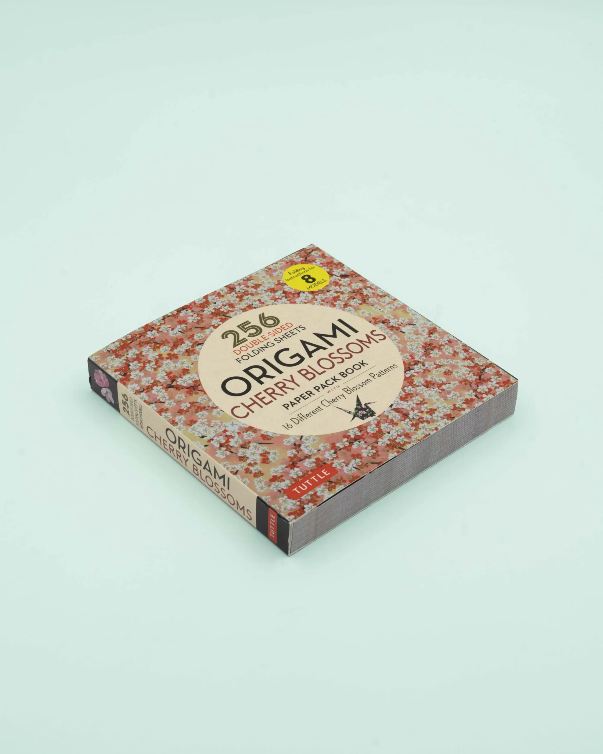 Bøger Om Japan|Diy, Krea Og Stationary^SERAMIKKU Origami papirblok med kirsebærblomst print (256 ark - 15x15 cm)