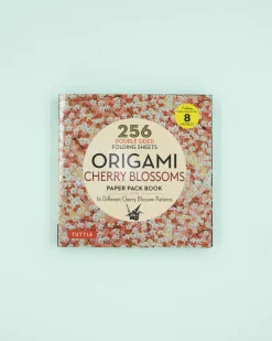 Bøger Om Japan|Diy, Krea Og Stationary^SERAMIKKU Origami papirblok med kirsebærblomst print (256 ark - 15x15 cm)