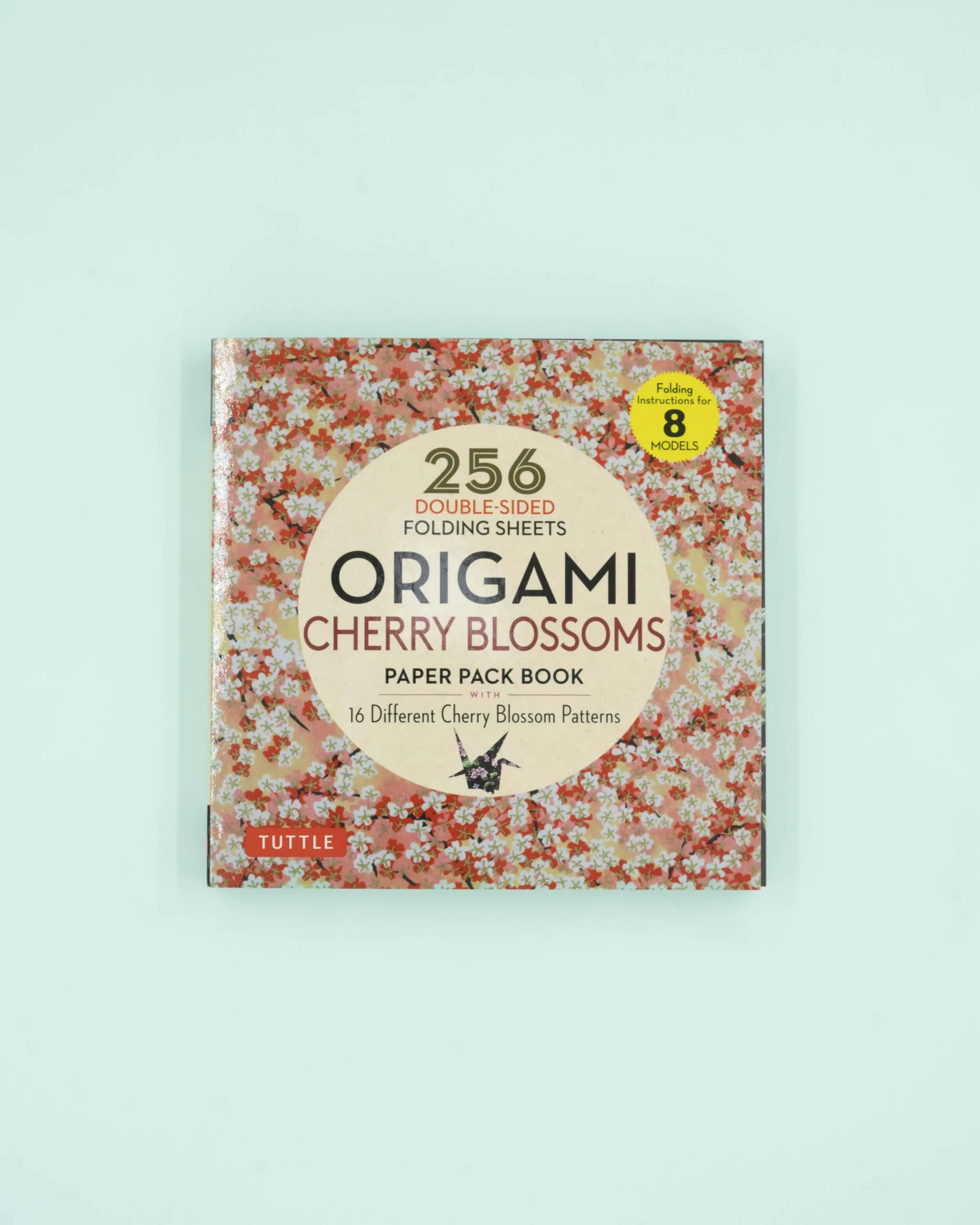 Bøger Om Japan|Diy, Krea Og Stationary^SERAMIKKU Origami papirblok med kirsebærblomst print (256 ark - 15x15 cm)