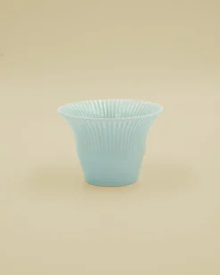 Mors Dags Gave|Krus Og Kopper (kaffe Og Te)^SERAMIKKU Pastelblå kop med riller