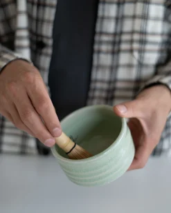 Matchaskåle|Mellem Skåle (matcha, Ris, Morgenmad)^SERAMIKKU Pastelgrøn matchaskål