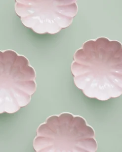 Mellem Skåle (matcha, Ris, Morgenmad)^SERAMIKKU Rosa blomsterskål