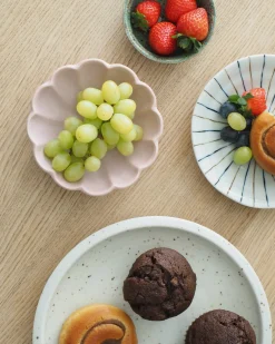Mellem Skåle (matcha, Ris, Morgenmad)^SERAMIKKU Rosa blomsterskål