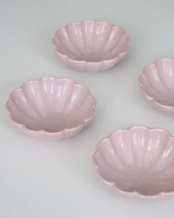 Mellem Skåle (matcha, Ris, Morgenmad)^SERAMIKKU Rosa blomsterskål