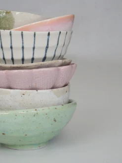 Mellem Skåle (matcha, Ris, Morgenmad)^SERAMIKKU Rosa skål