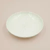 Tallerkener (kage, Frokost, Middag)^SERAMIKKU Stor beige tallerken med striber