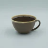 Krus Og Kopper (kaffe Og Te)^SERAMIKKU Stor brun kop med hank