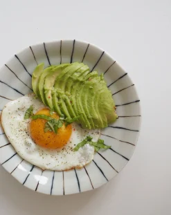 Tallerkener (kage, Frokost, Middag)^SERAMIKKU Stribet lille tallerken