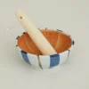 Diverse (spisepinde, Holdere, Skeer)|Mellem Skåle (matcha, Ris, Morgenmad)^SERAMIKKU Stribet morter med støder