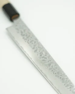 Bryllupsgave|Magnolia/bøffelhorn^SERAMIKKU Sujihiki kniv | 24 cm | Magnolia