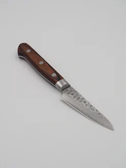 Mahogni Skaft^SERAMIKKU Urtekniv | 8 cm | Mahogni