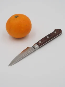 Mahogni Skaft^SERAMIKKU Urtekniv | 8 cm | Mahogni